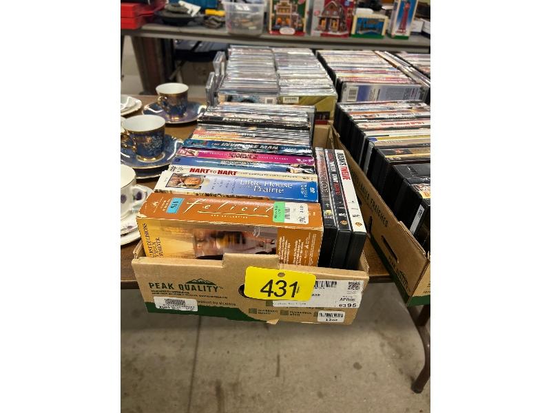 Box of DVDs