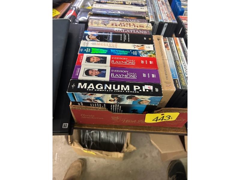 Box of DVDs