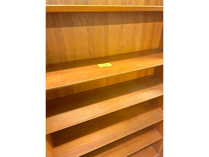 6 Tier Teak Book Shelf