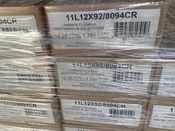 New 12mm Laminate Flooring- 33 Boxes 19.25 Sq Feet Each
