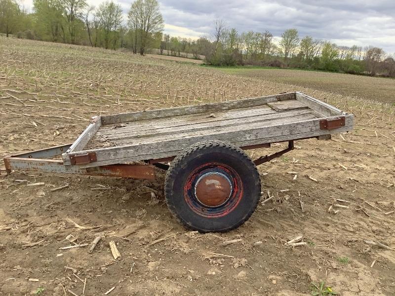 Wooden Single Axle Trailer