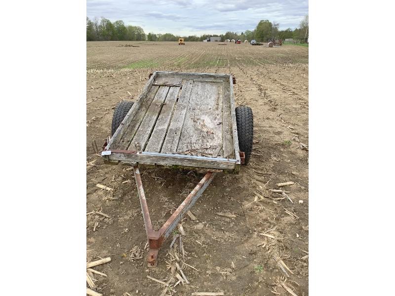 Wooden Single Axle Trailer