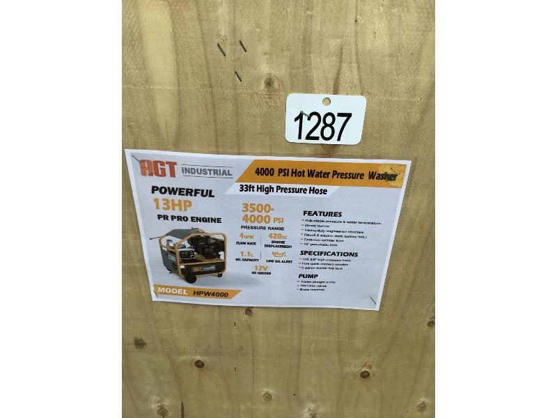 New AGT 4000PSI Hot Water Pressure Washer