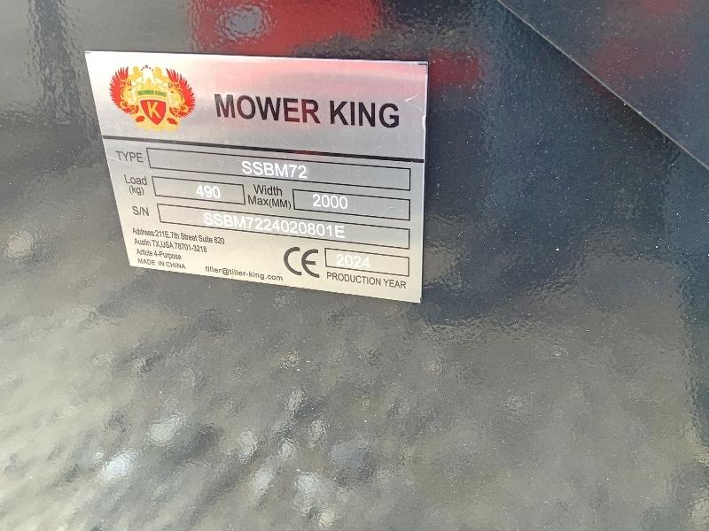 New Mower King 72" Enclosed Skid Steer Sweeper