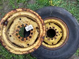 Tire, Rim and Spare Rim for Farm Equipment