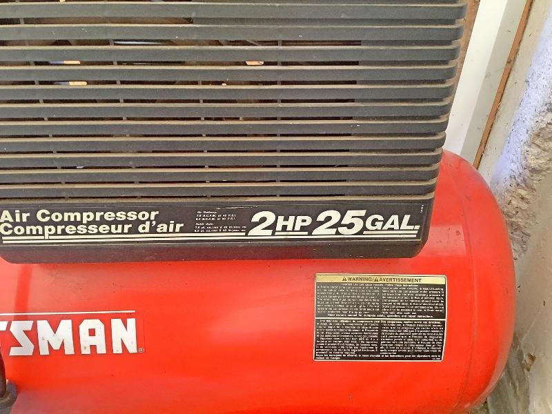 Sears Craftsman Air Compressor - 2 Hp, 25 Gal