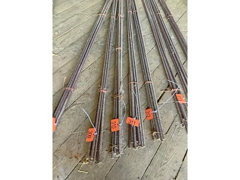 10 Pieces of Rebar 6' Long