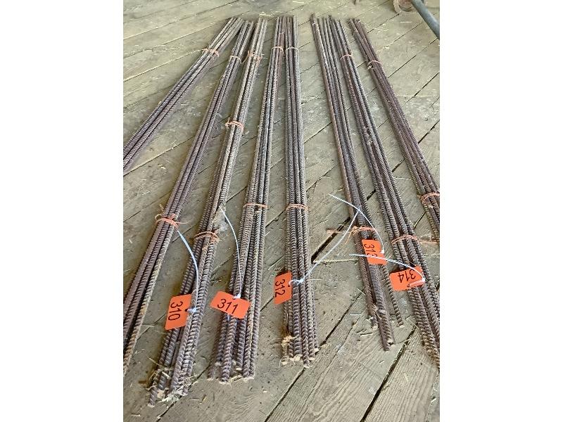 10 Pieces of Rebar 6' Long