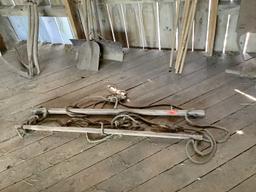 Antique Wood & Rope Hay Sling