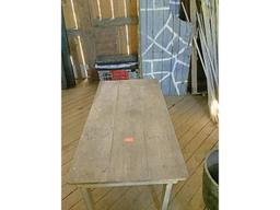 Antique Pine 3 Board Harvest Table