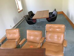3 Leather Office Chairs