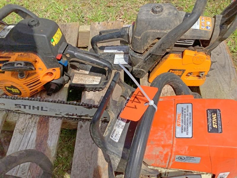 4 Chainsaws - For Parts