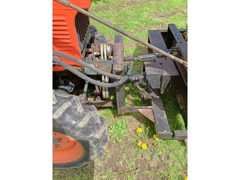 Kubota B7100 4WD Tractor With Front Mount 4' Snowblower & Cab
