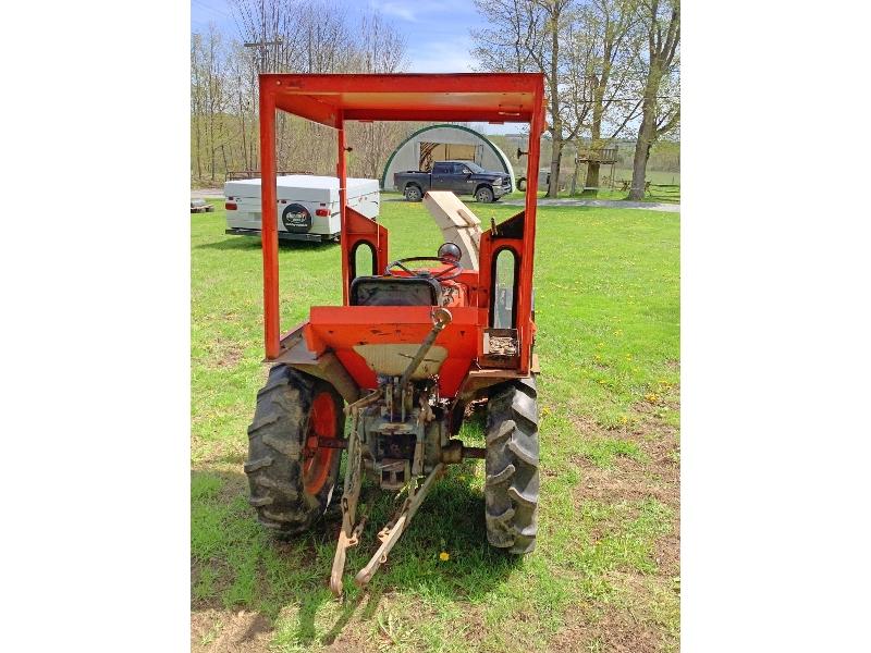 Kubota B7100 4WD Tractor With Front Mount 4' Snowblower & Cab