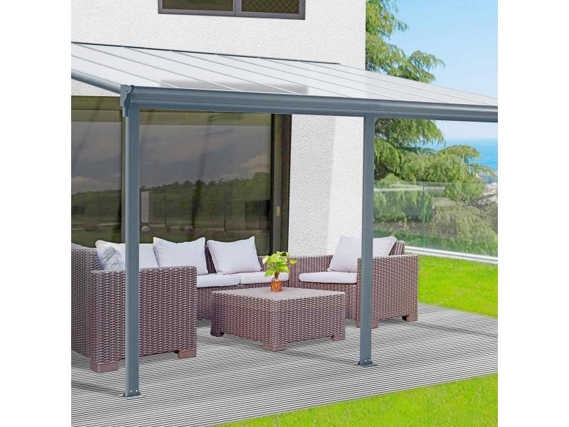 New TMG-LPC16 Patio Cover with Clear Roof - 10' x 16'