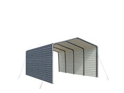 New TMG-MSC1220F Metal Garage Carport Shed 12' x 20' With Side Walls