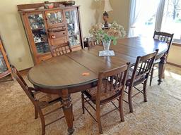 Large Oval Dining Room Table