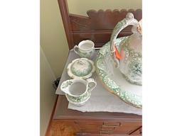 Old 8 pc Porcelain Basin Set