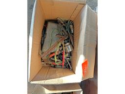 2 Boxes of Assorted Tools, C Clamps, Sockets, Etc.