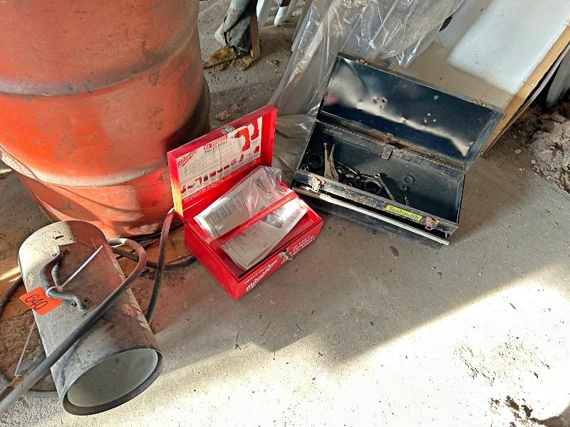 Propane Heater & 2 Tool Boxes