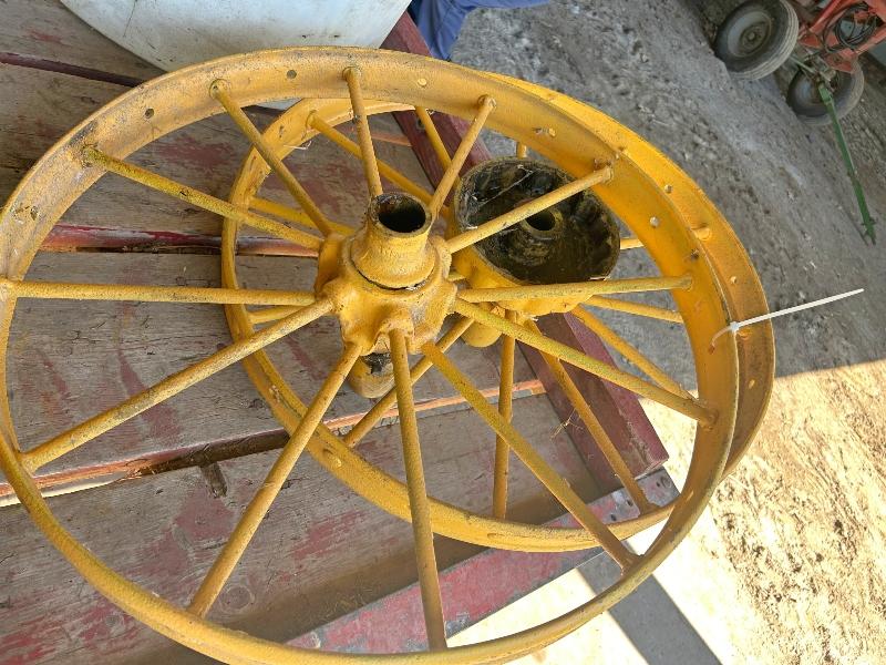 2 Massey Harris Trail Plow Wheels