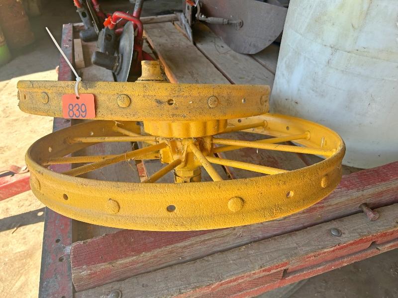 2 Massey Harris Trail Plow Wheels