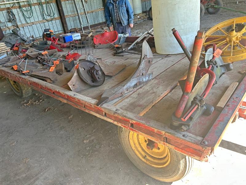 14' Flat Hay Wagon - With Running Gear