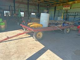 14' Flat Hay Wagon - With Running Gear