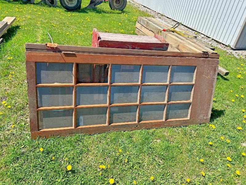 3 Wooden Doors Plus Wagon/Sleigh Seat