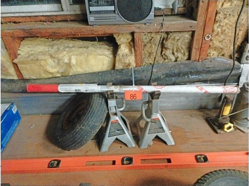 Bronze Brazing Rod, Jack Stands & Wheelbarrow Tire