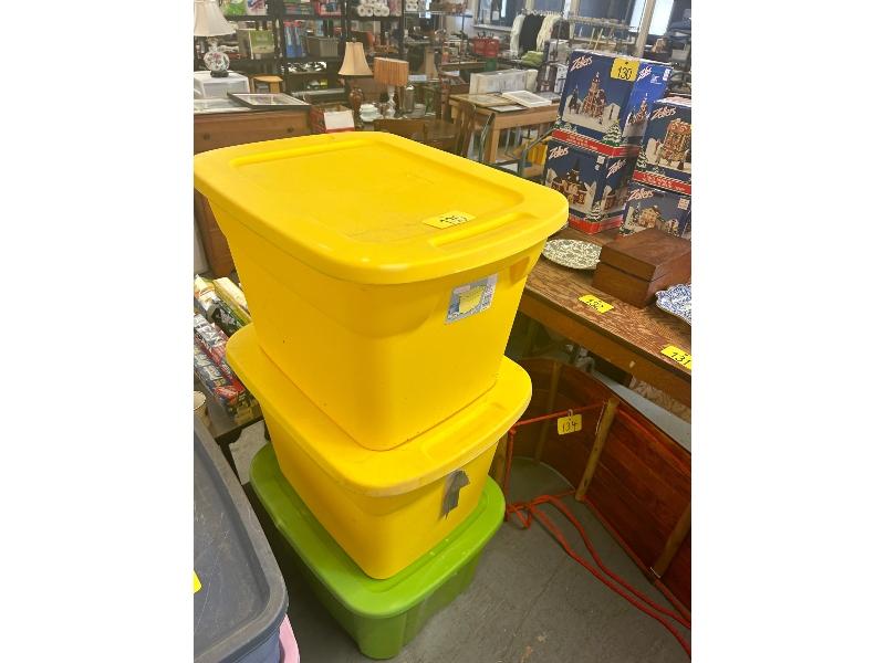 3 Empty Totes