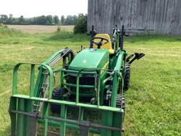 John Deere 2305 Compact MFWD Tractor With 200CX Loader & 260 Backhoe
