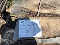 Walnut Live Edge 185 Board Feet
