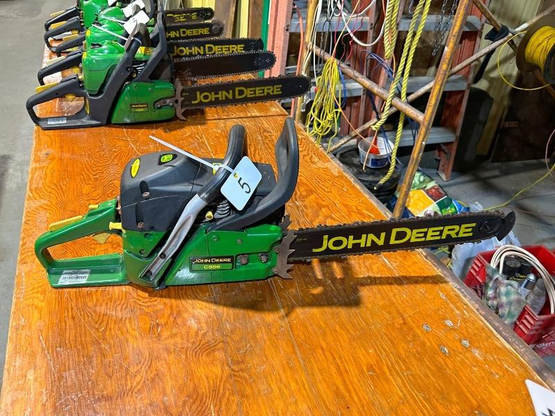 John Deere CS56 Chainsaw - 16" Bar - Runs