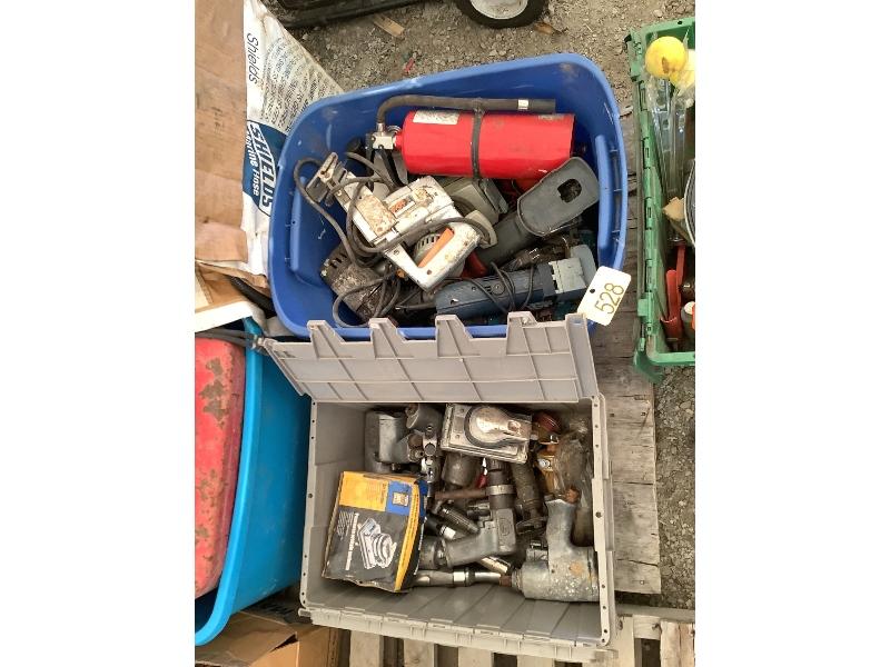 Skid of Assorted Air & Power Tools, Etc.