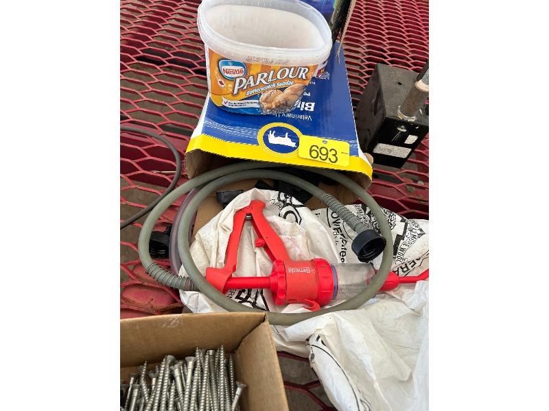 Water Float, Application Gun, Boxes of Screws