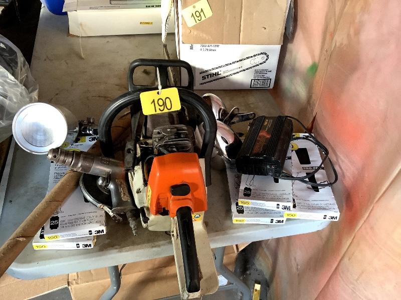 Chainsaw - As Is, Paint Gun, Etc.