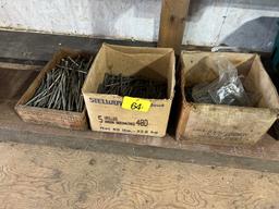 3 Partial Boxes of Nails