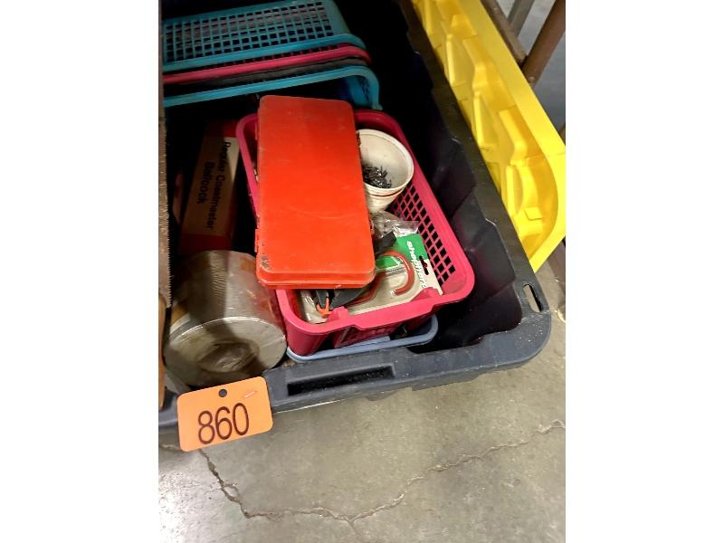 3 Totes of Tools & Construction Materials