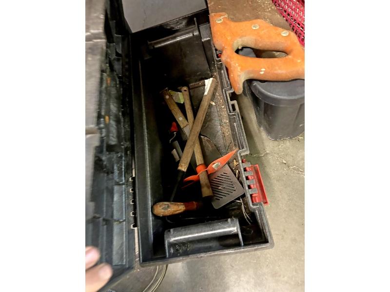 3 Totes of Tools & Construction Materials