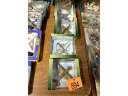 4 Die Cast Model Planes