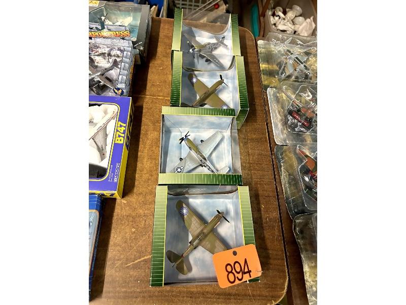 4 Die Cast Model Planes