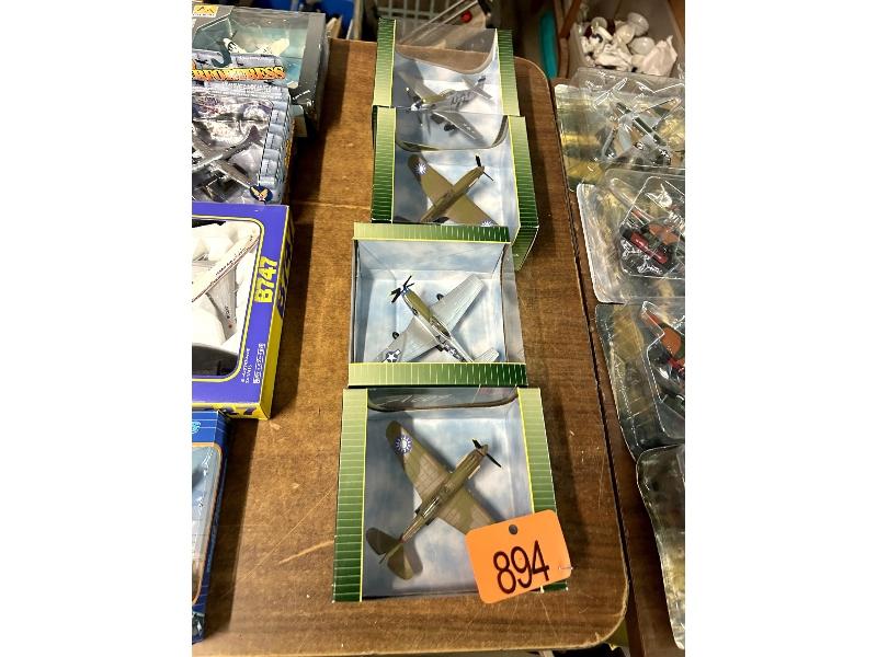 4 Die Cast Model Planes