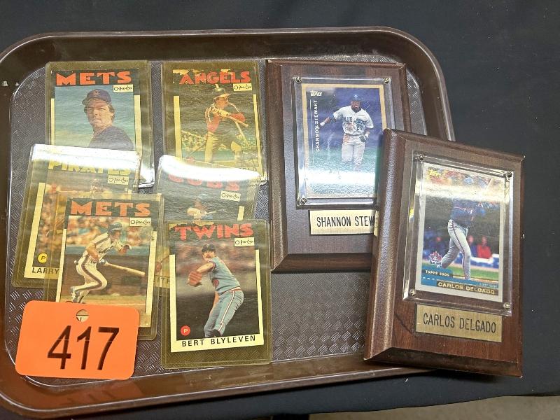 Tray of Baseball Cards