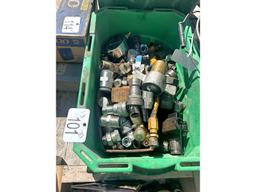 Tote of Hydraulic Fittings