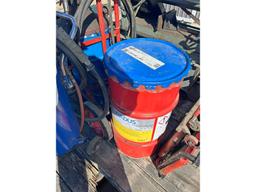 Pneumatic Grease Pump, Cart & 2 Part Barrels of Grease