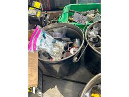 Pail of Black Pipe Fittings