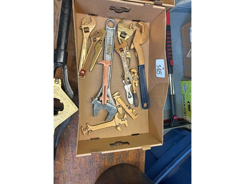 Box of Antique Wrenches