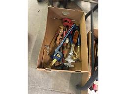 Box of Pipe Wrenches