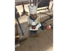 Wooden Chef Statue